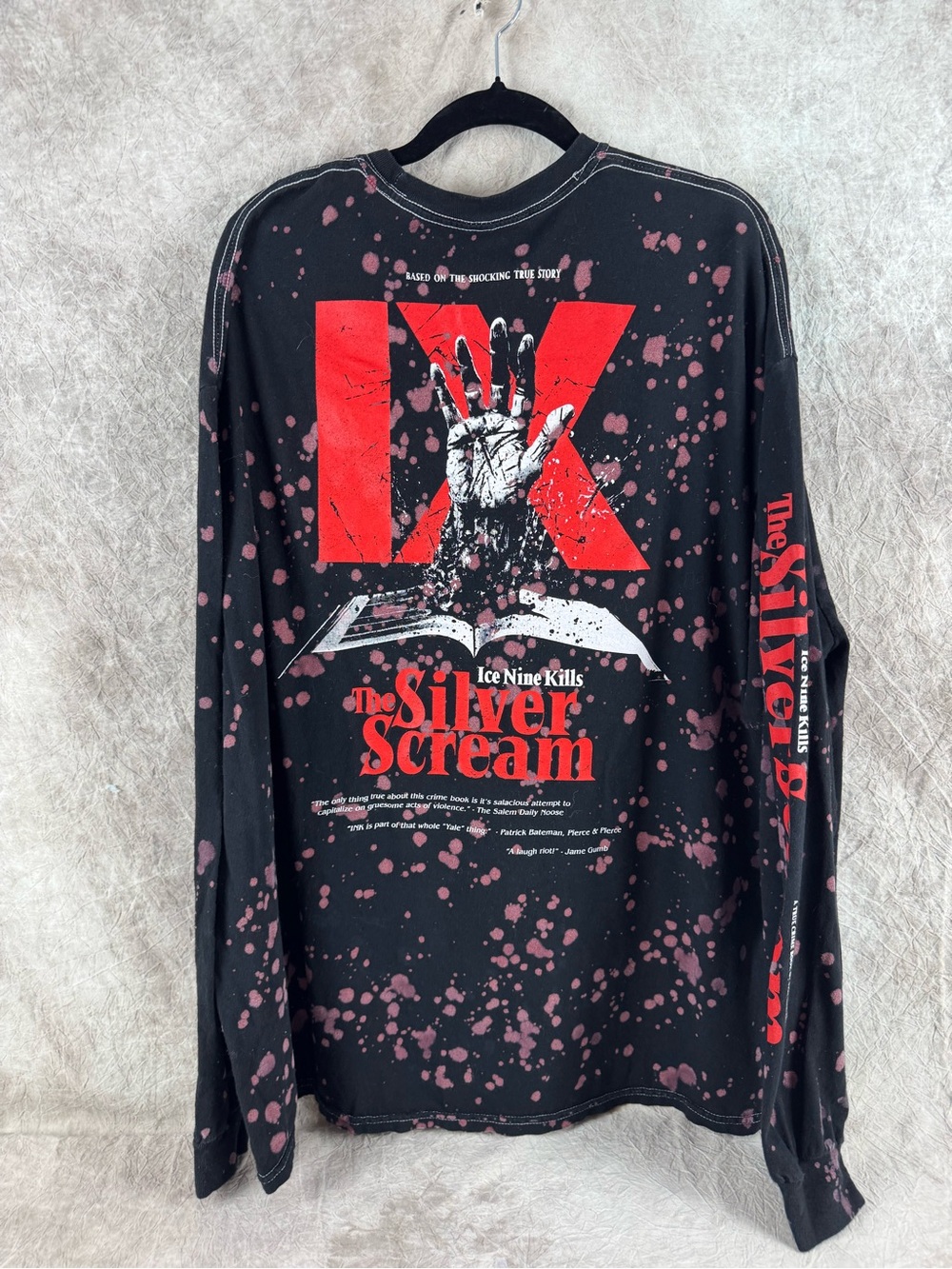 Ice Nine Kills The Silver Scream Black Long Sleeve Graphic Tee 2XL